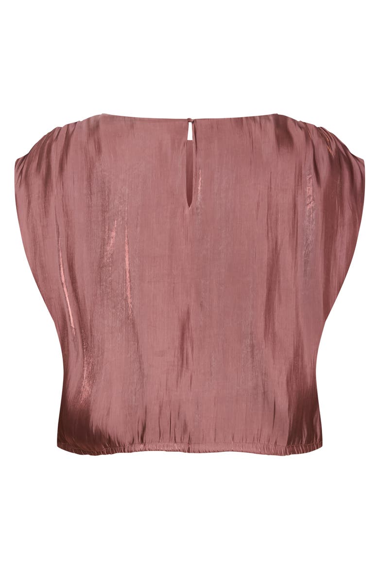 Camilla Luminous Tie Hem Top, Alternate, color, DESERT ROSE