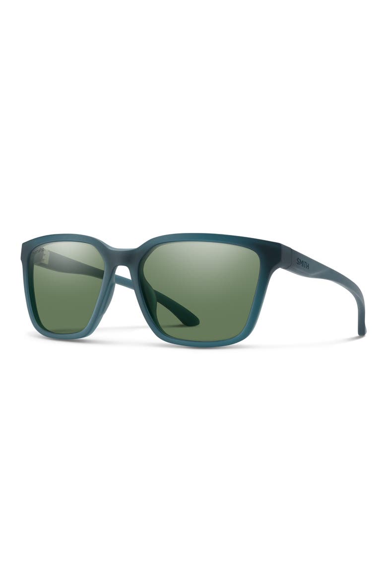 Shoutout Core 57mm ChromaPop™ Polarized Square Sunglasses, Alternate, color, PACIFIC CRYSTAL / GRAY GREEN