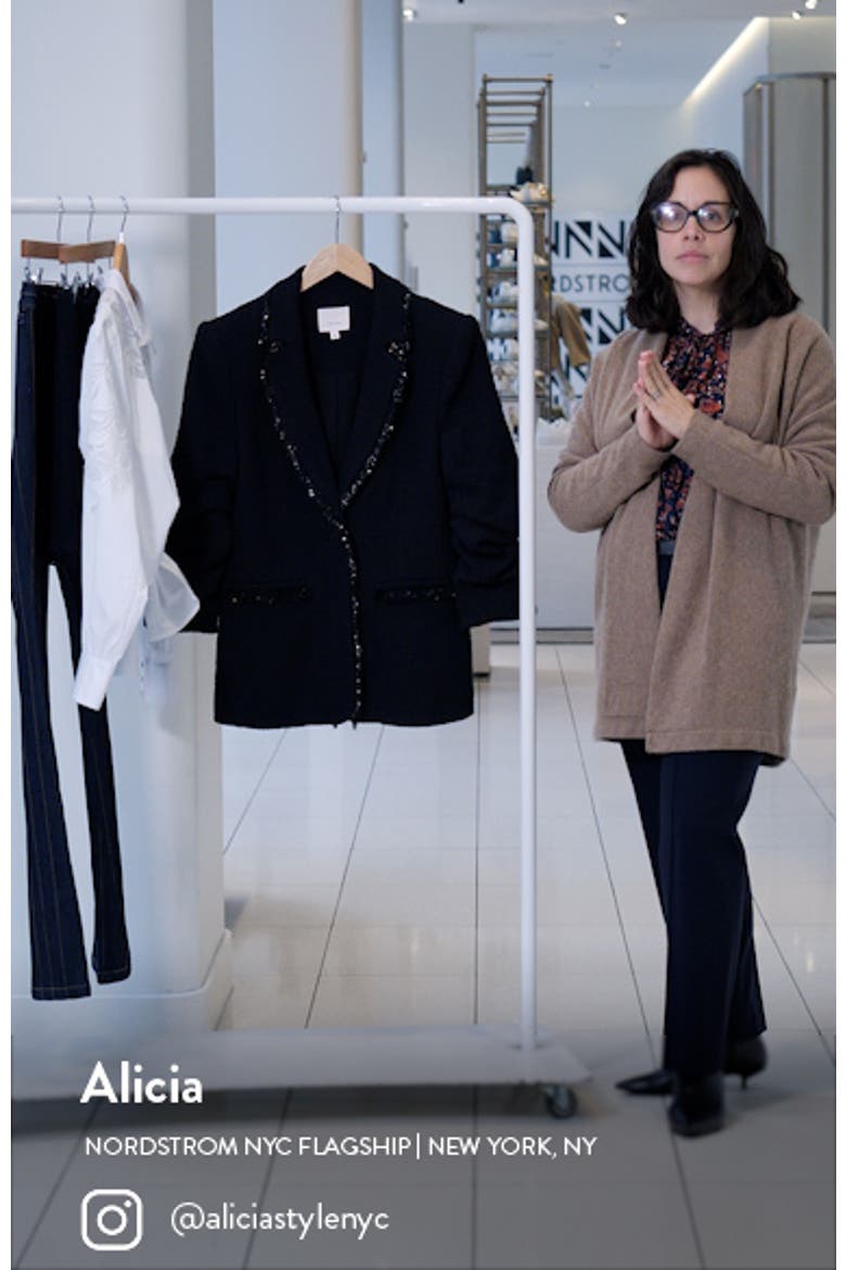Randi Crystal Button Cotton Tweed Sheath Dress video
