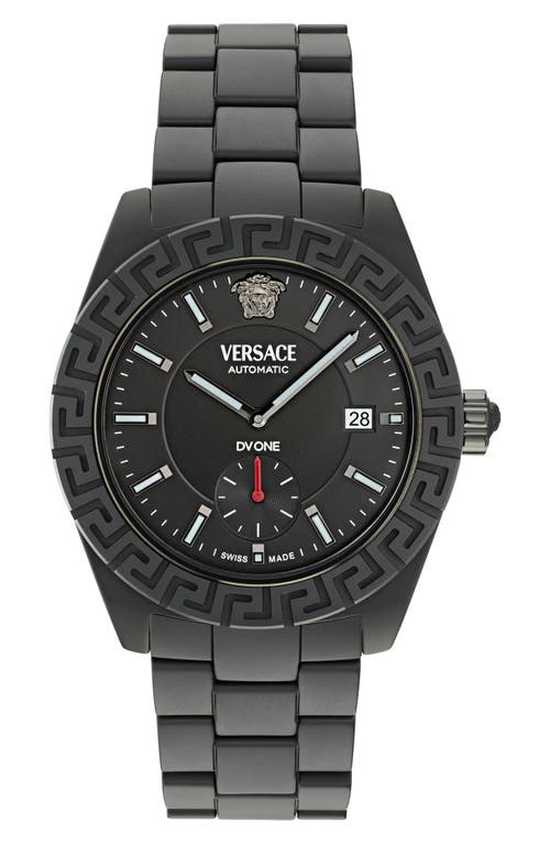 Versace DV One Ceramic Bracelet Chronograph Watch, 43mm in Black Ceramic at Nordstrom