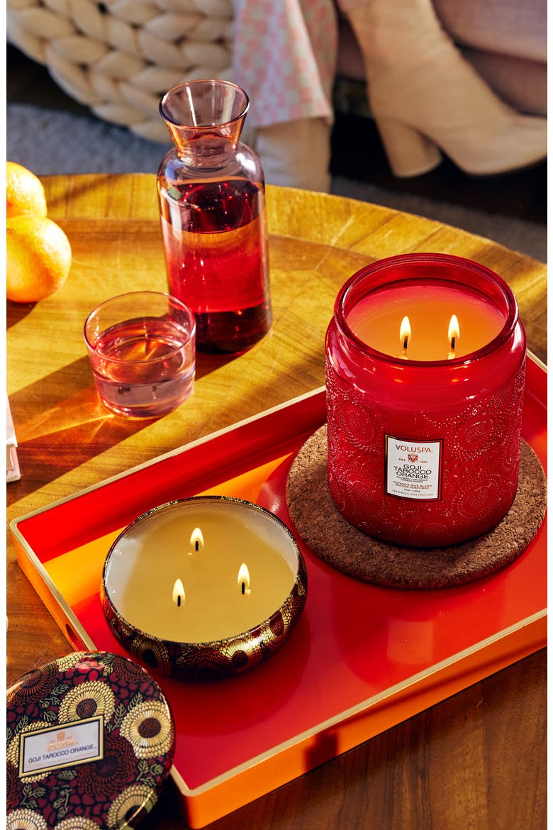 Goji Tarocco Orange 3-Wick Tin Candle, Alternate, color, GOJI TAROCCO ORANGE