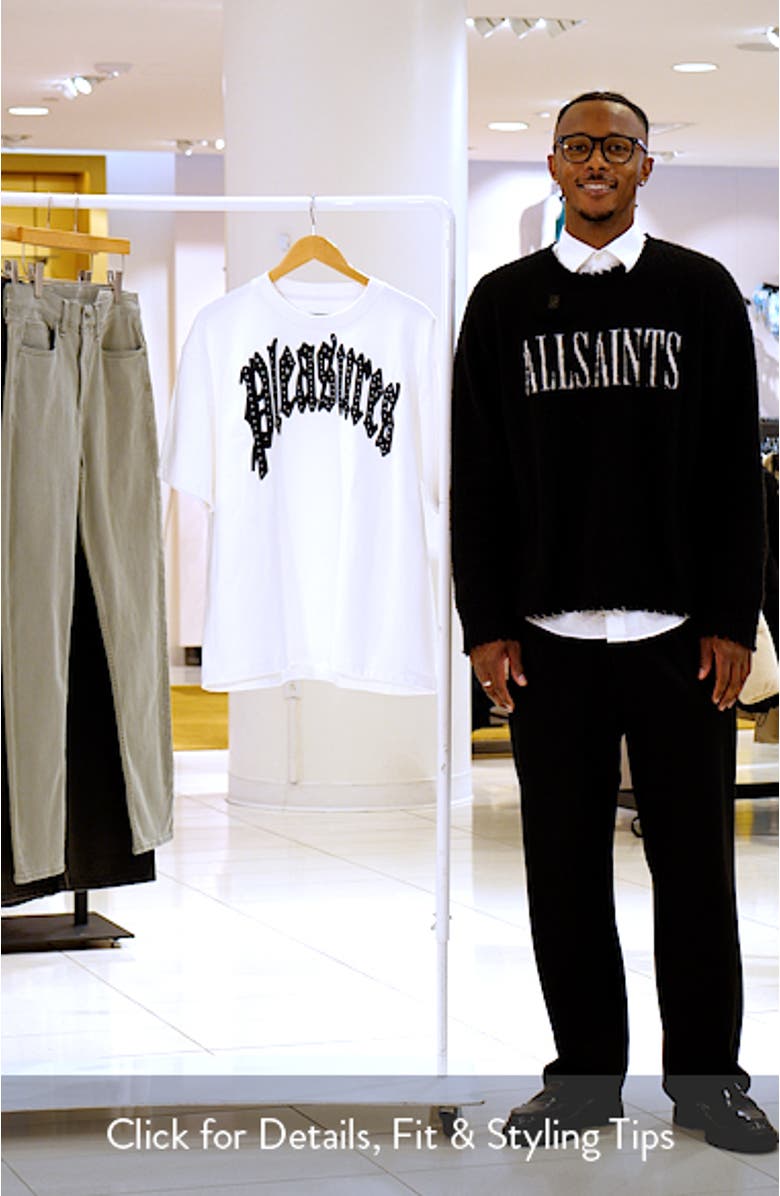 Twitch Leather Appliqué & Rhinestone T-Shirt, sales video thumbnail