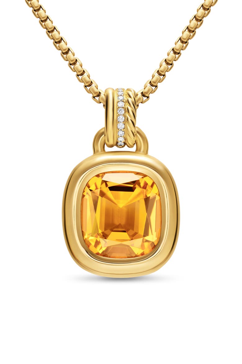 DY Mercer® Semiprecious Stone Amulet, Alternate, color, CITRINE DIAMOND