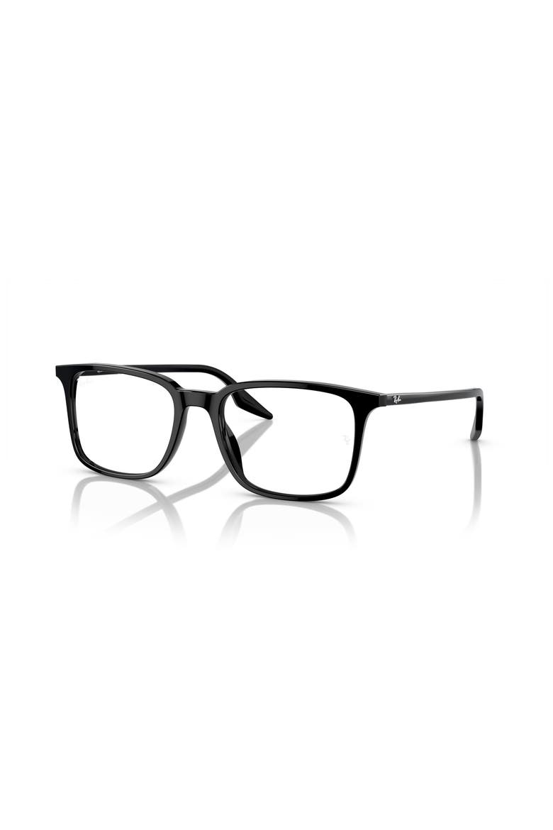 53mm Rectangle optical glasses, Main, color, Black