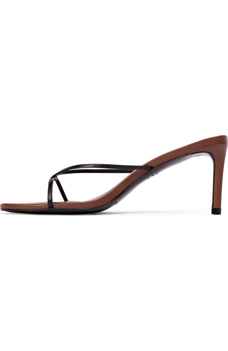 BLACK SUEDE STUDIO Jade Slide Sandal, Alternate, color, Chestnut Leather