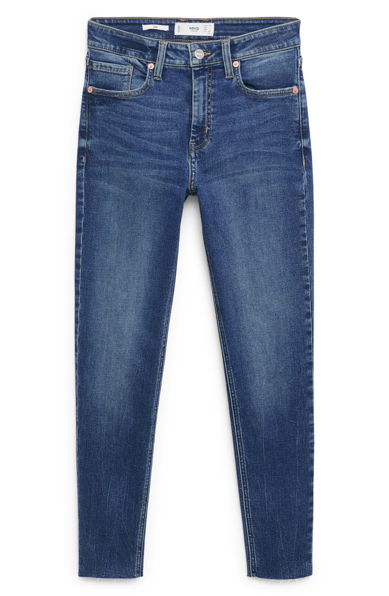 MANGO Isa Ankle Skinny Jeans, Alternate, color, 
