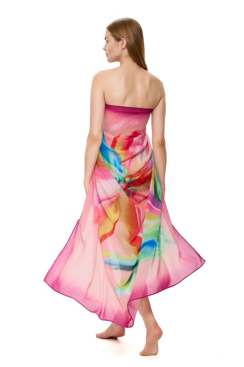 Floral Rhythm Pareo, Alternate, color, Pink-Multi