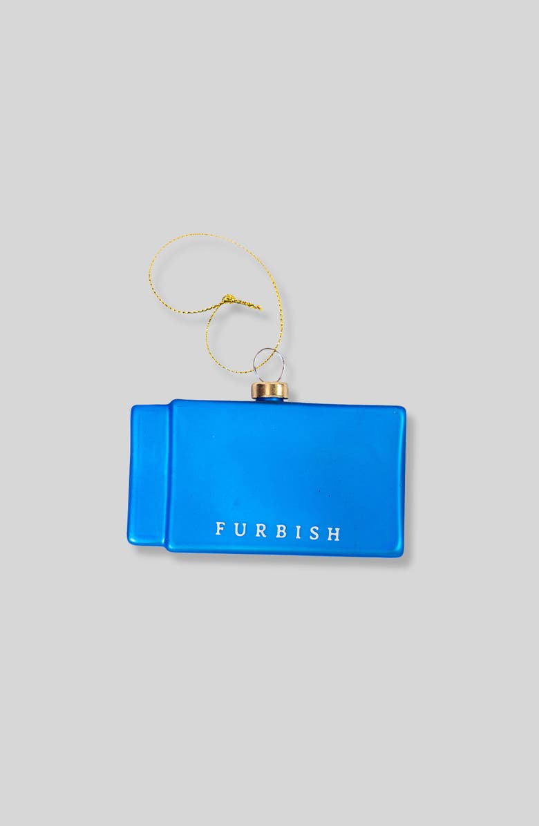Furbish Matchbook Ornament - Palm Springs, Alternate, color, Blue