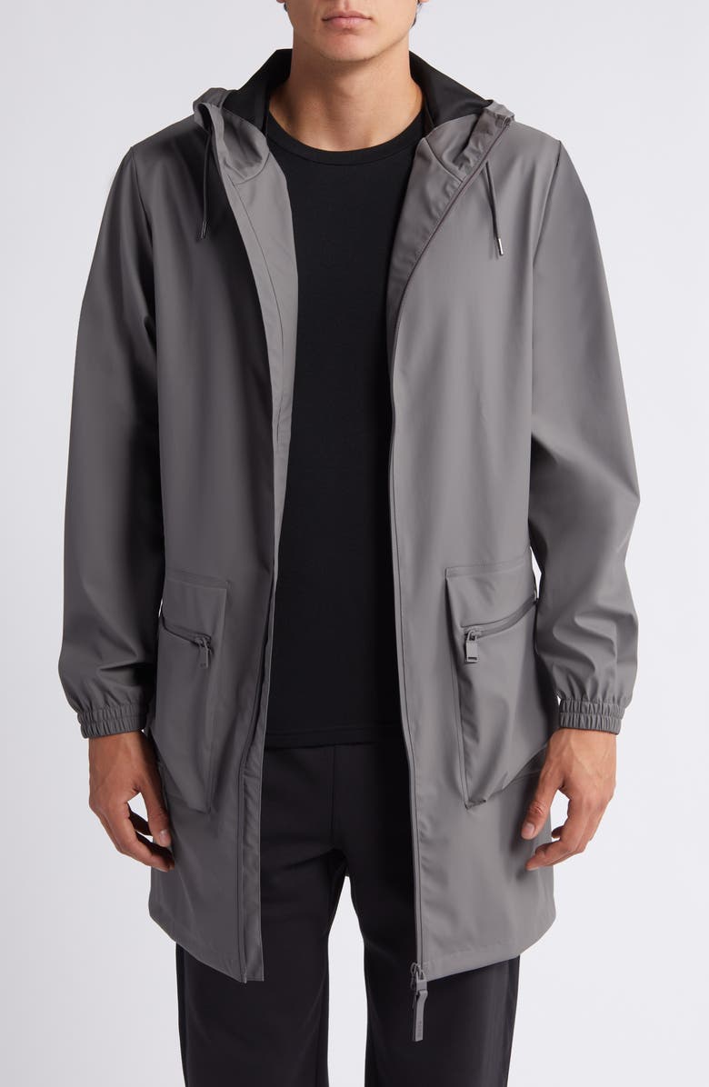 Rains Waterproof Hooded Rain Jacket, Main, color,