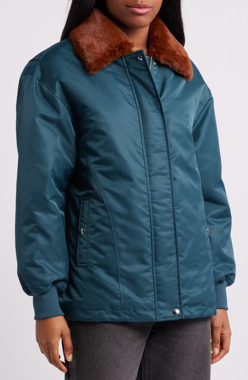 BLANKNYC BLANKNYC FAUX FUR COLLAR JACKET