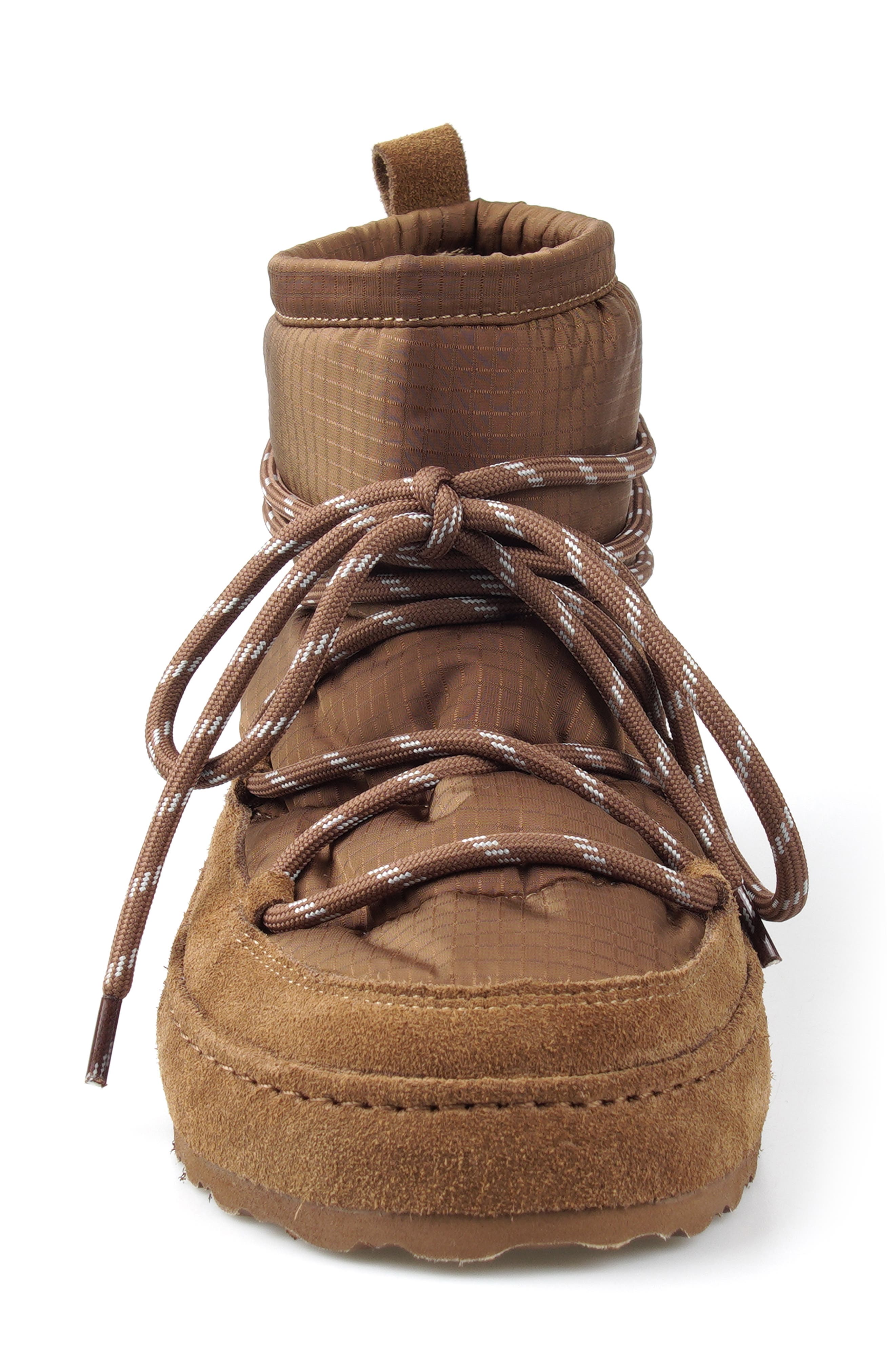 Lace-Up Bootie, Alternate, color, TAN SUEDE