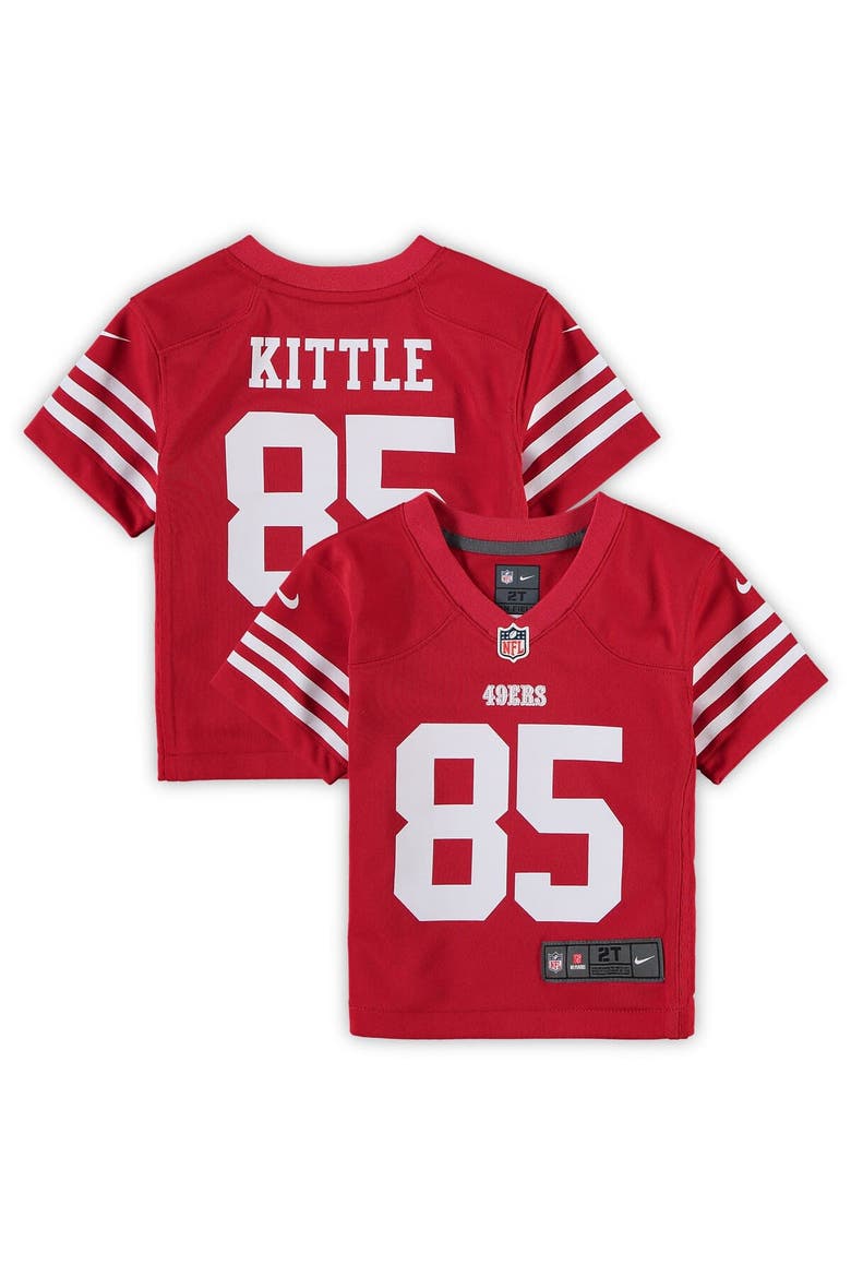 Toddler Nike George Kittle Scarlet San Francisco 49ers Game Jersey, Main, color, Scarlet