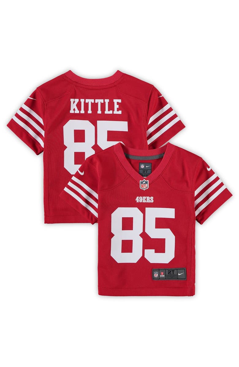 Nike Toddler Nike George Kittle Scarlet San Francisco 49ers Game Jersey, Main, color, 