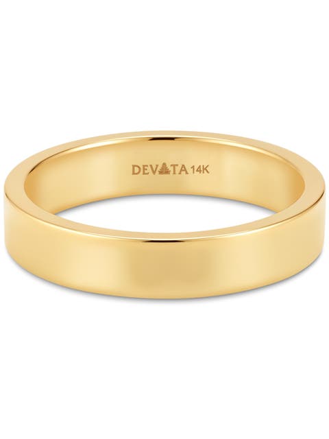 4mm Classic Band Ring In 14k Gold