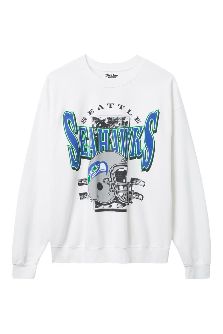 Seattle Seahawks Conversion Graphic Sweatshirt, Main, color, WHITE