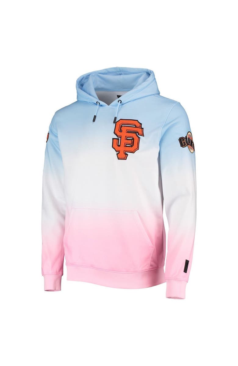 PRO STANDARD Men's Pro Standard Blue/Pink San Francisco Giants Ombre Pullover Hoodie, Alternate, color, 