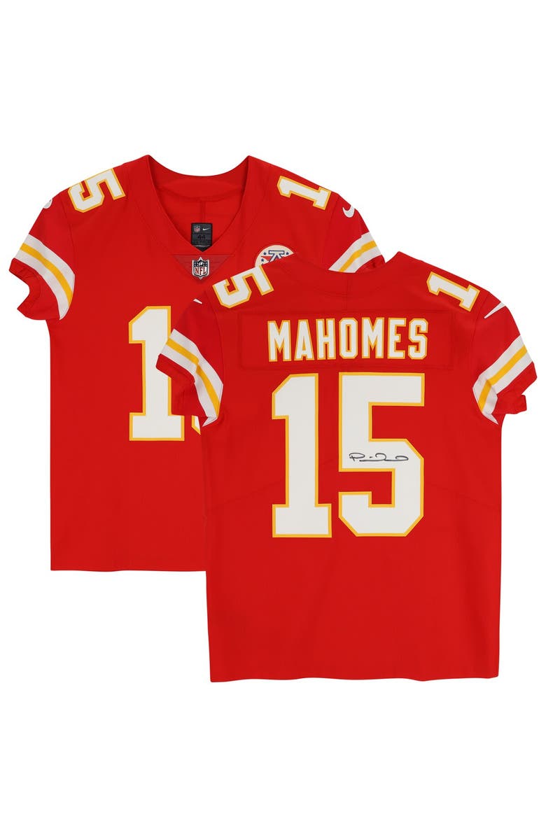 FANATICS AUTHENTIC Patrick Mahomes Kansas City Chiefs Autographed Red Nike Elite Jersey, Main, color, 