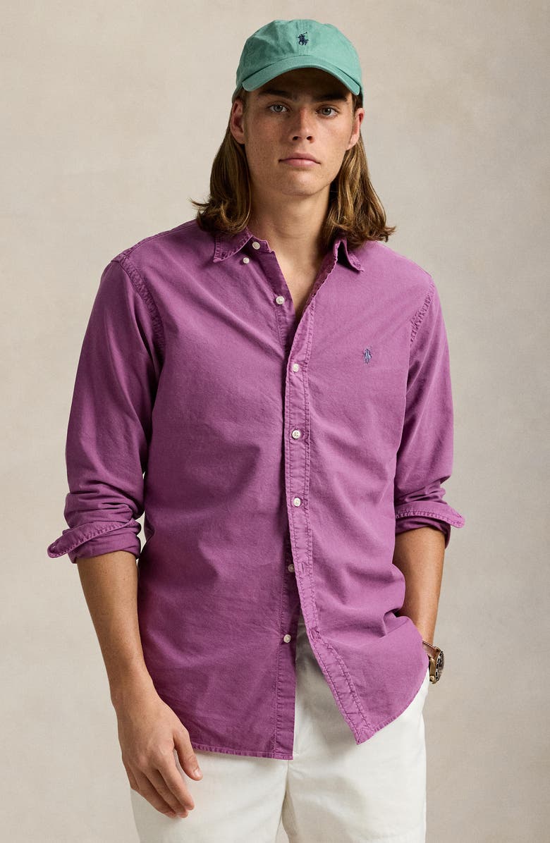 Polo Ralph Lauren Classic Fit Cotton Oxford Button-Down Shirt, Alternate, color, 