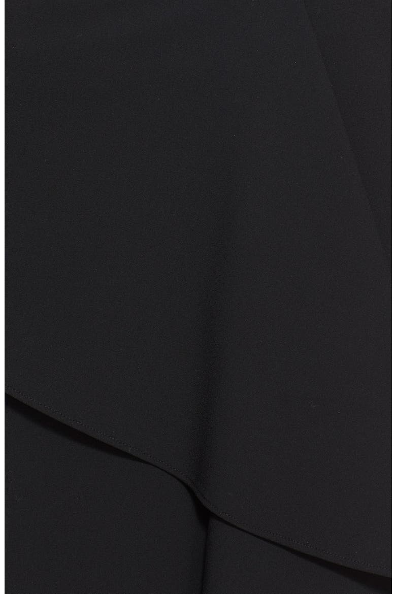 'Cascade' Midi Skirt, Alternate, color, BLACK