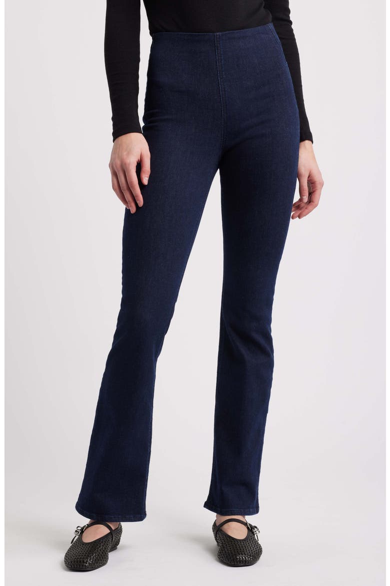 Epic Peyton Pull-On High Waist Bootcut Jeans, Main, color, RINSE