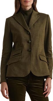 Lauren Ralph Lauren Herringbone Jacquard Blazer