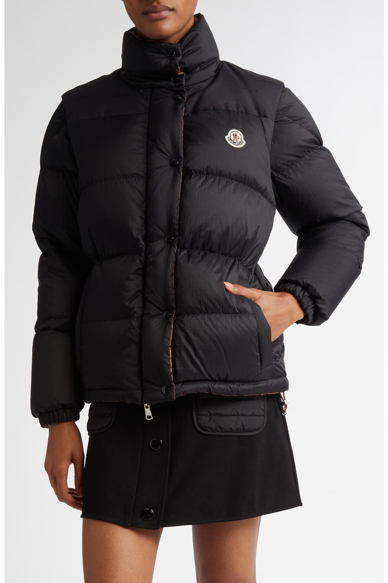 Verone Convertible Down Puffer Jacket, Main, color, BLACK