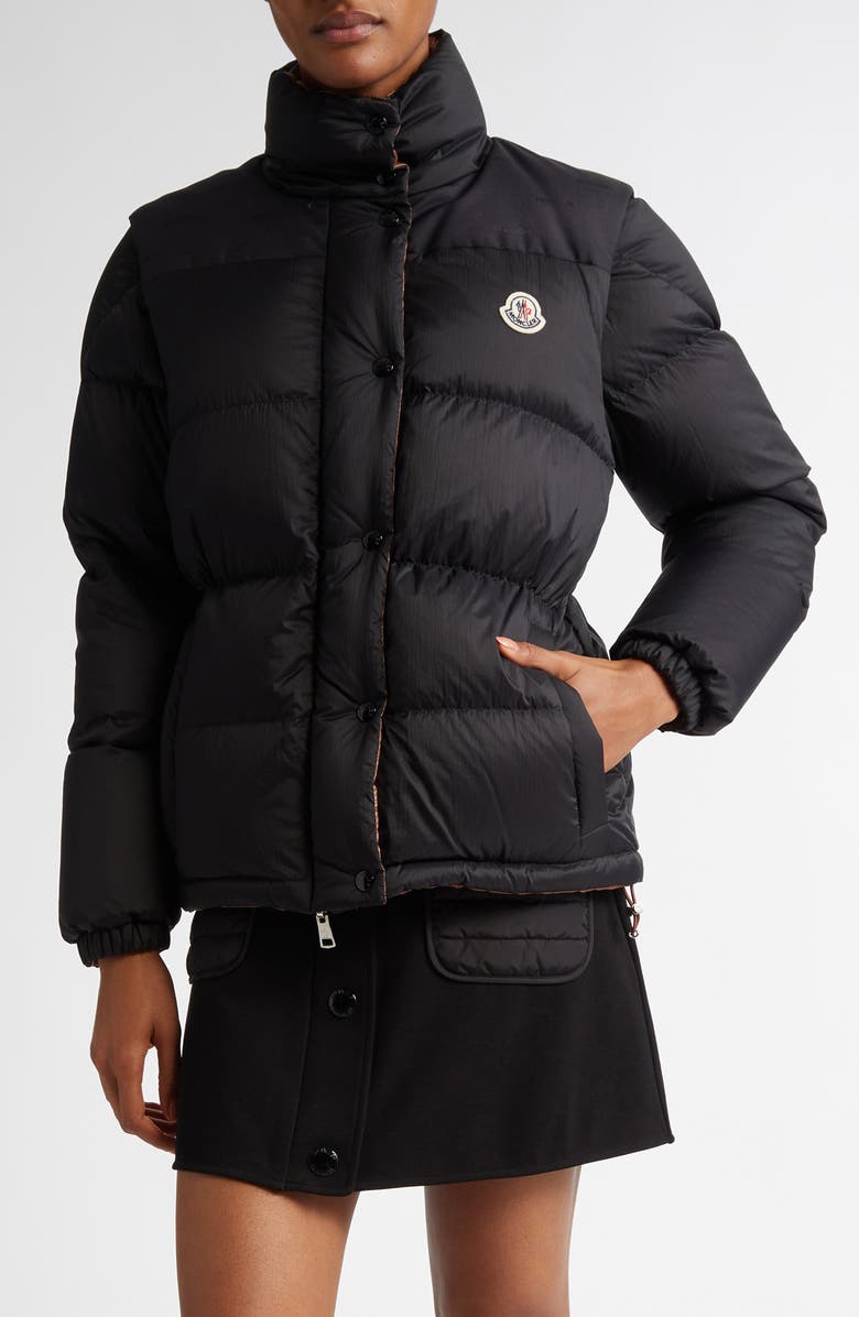 Moncler Verone Convertible Down Puffer Jacket, Main, color, 