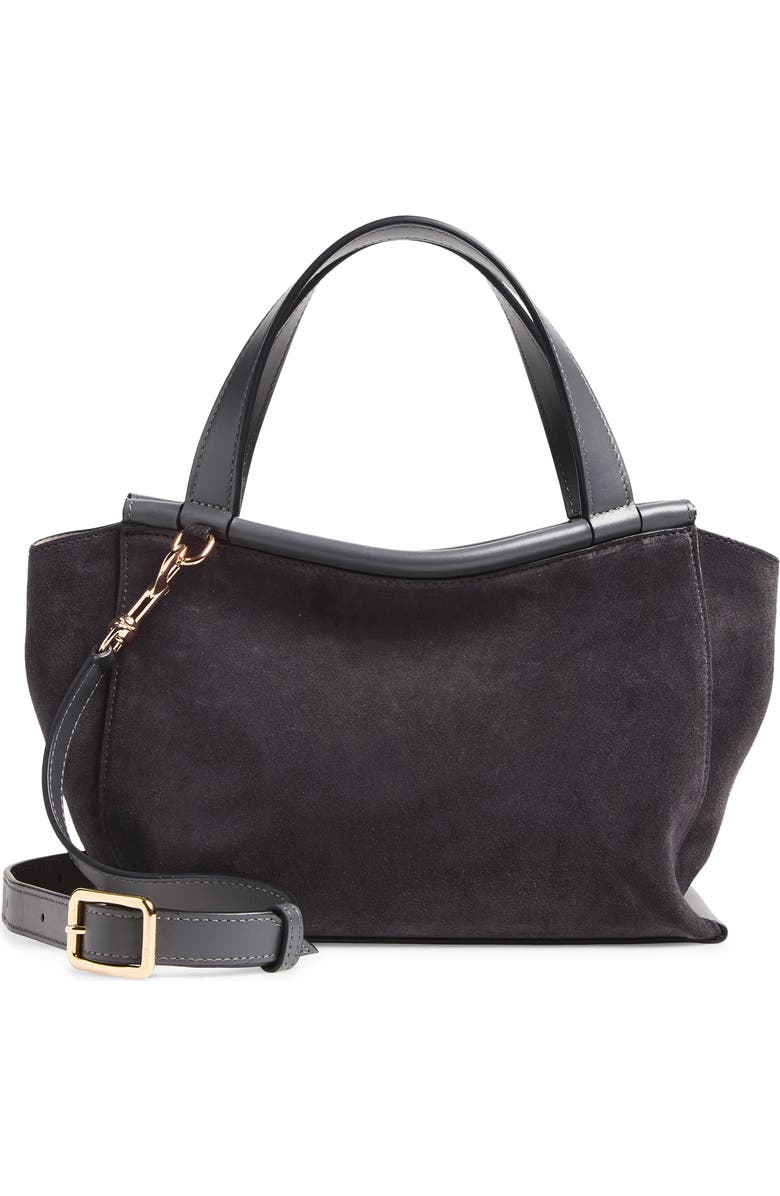 Wandler Ida Leather Handbag, Main, color, Space Suede