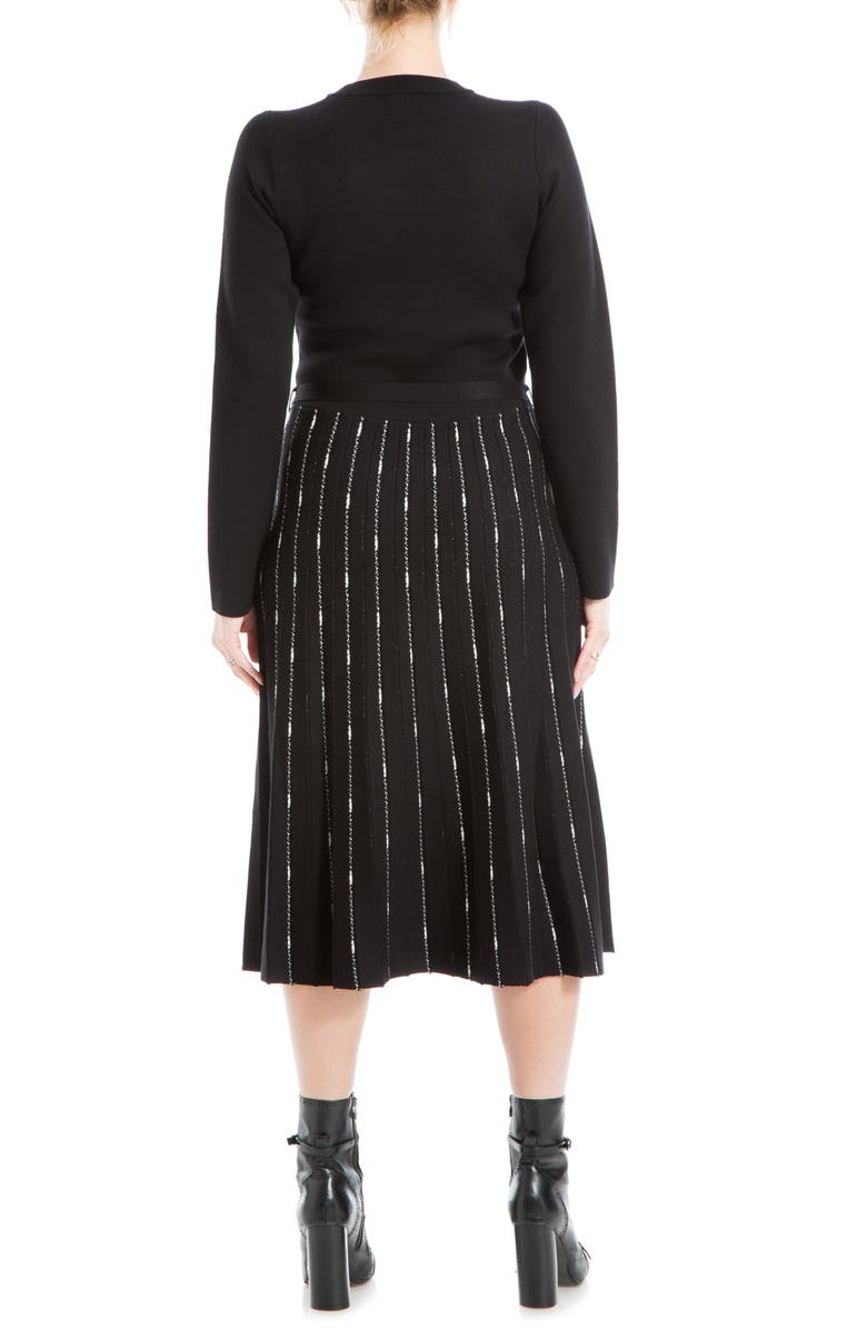 MAX STUDIO Long Sleeve Midi Sweater Dress, Alternate, color,