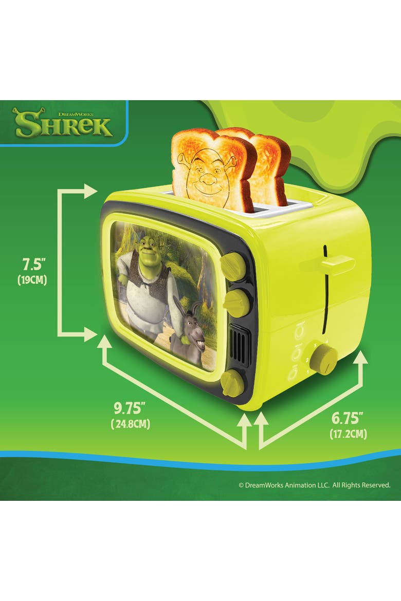 Shrek TV 2-Slice Toaster, Alternate, color, None