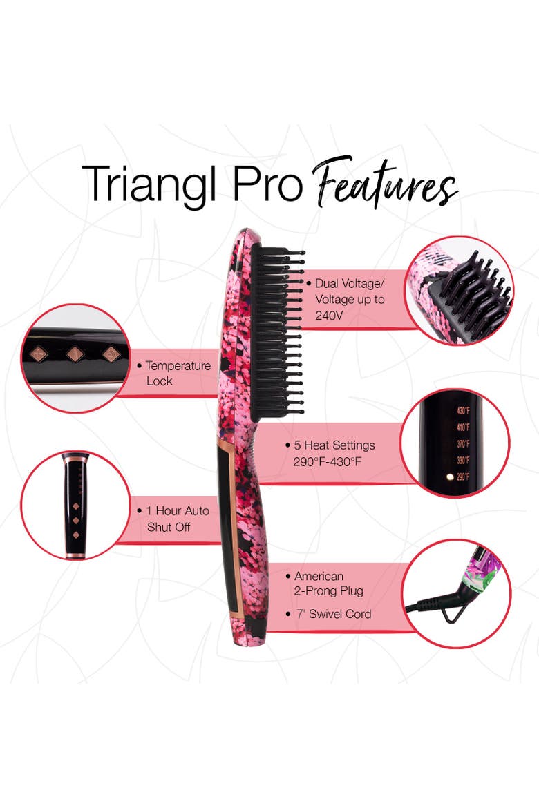 Triangl Pro Heated Detailer Brush, Alternate, color, Fancy Floral
