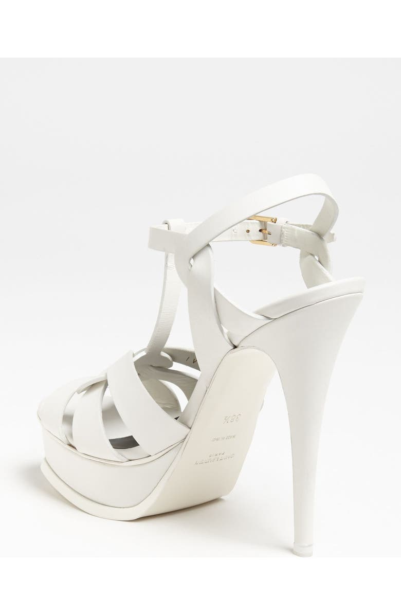 Saint Laurent Tribute T-Strap Platform Sandal, Alternate, color,