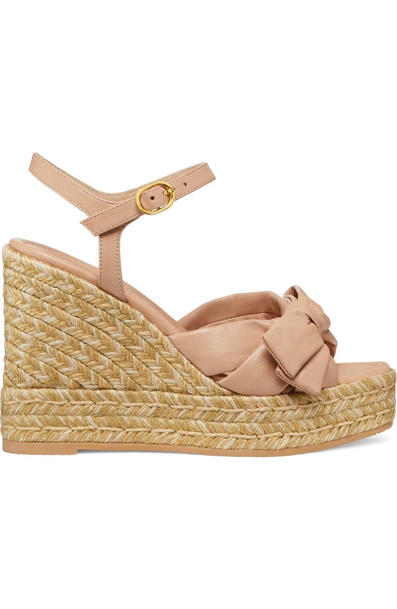 Stuart Weitzman Sofia Espadrille Wedge, Alternate, color, Adobe