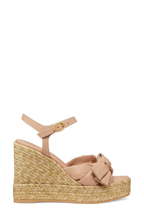Stuart Weitzman Sofia Espadrille Wedge In Brown