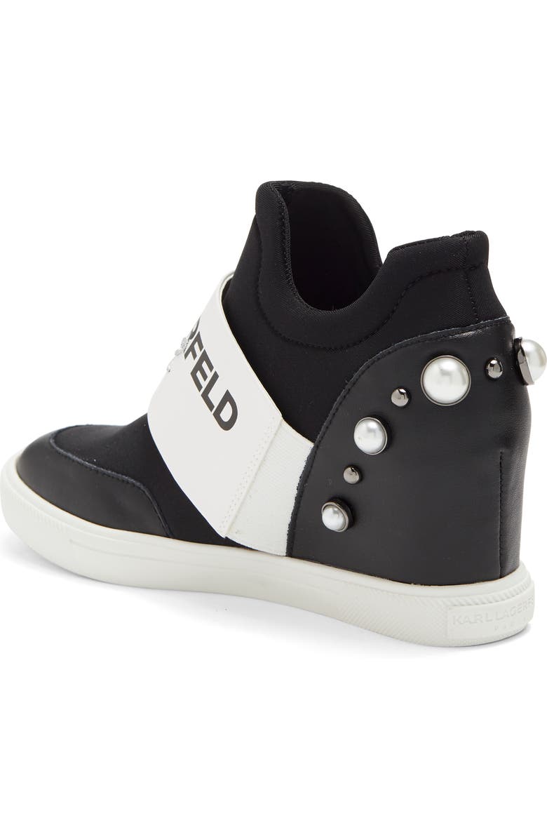 KARL LAGERFELD PARIS Charsi Wedge Sneaker, Alternate, color,