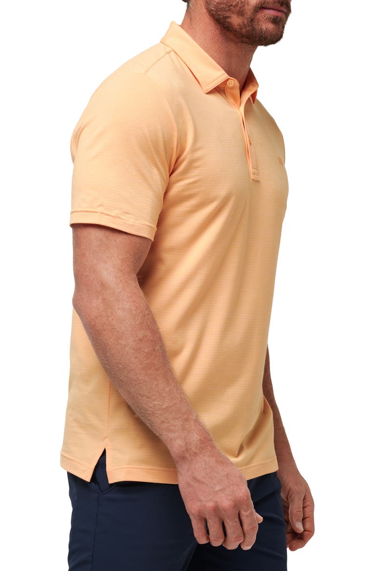 The Heater Solid Short Sleeve Performance Polo, Alternate, color, APRICOT
