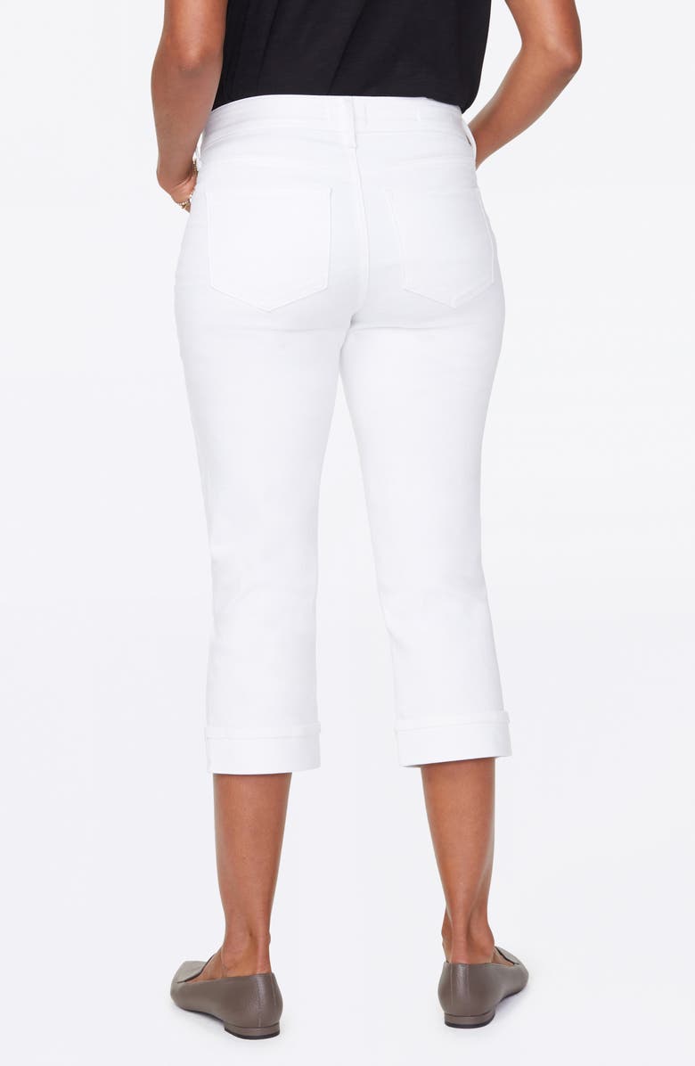 NYDJ Marilyn Straight Leg Capri Jeans, Alternate, color, Optic White