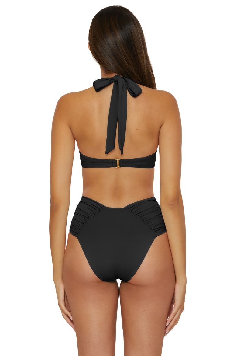 Color Code Underwire Bikini Top, Alternate, color, BLACK