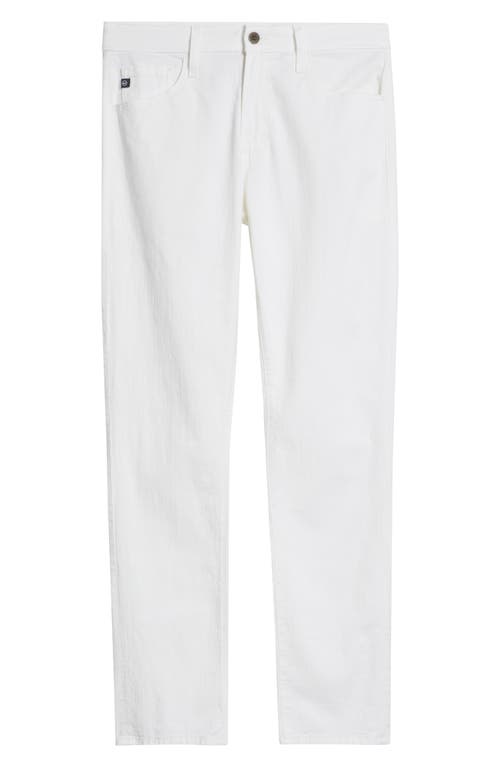 Ag Everett Slim Straight Fit Jeans In Pristine White