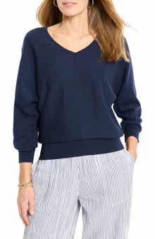 NIC+ZOE Easy Cotton V-Neck Sweater