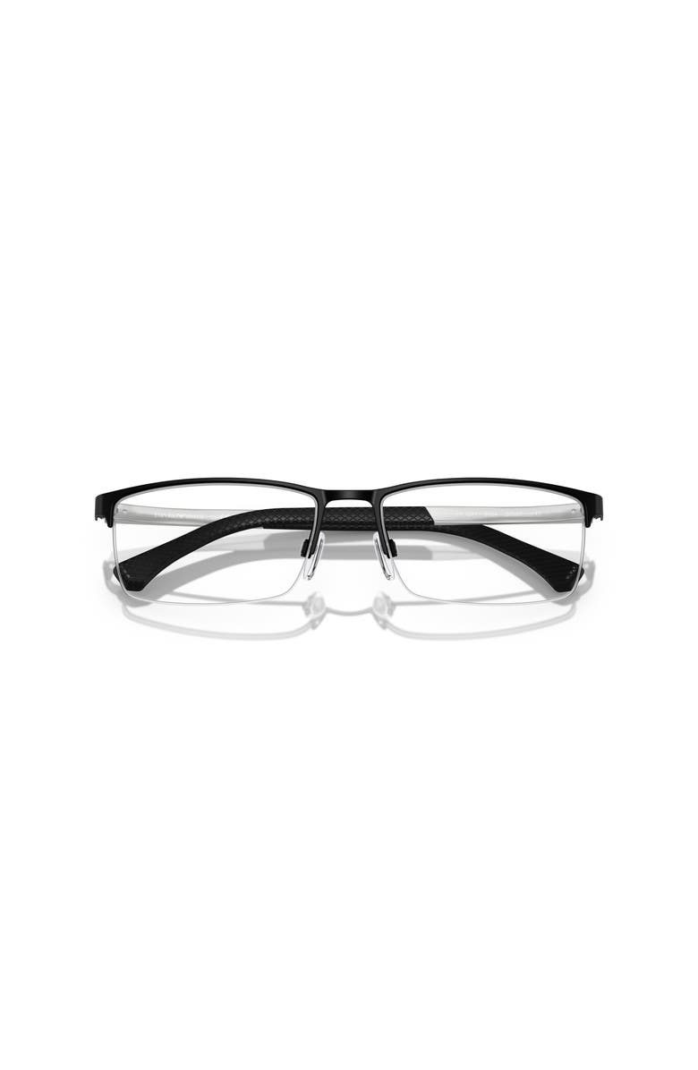 Emporio Armani 57mm Rectangle optical glasses, Alternate, color,