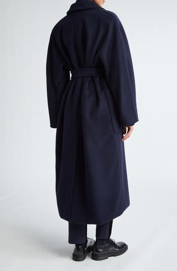 【関税込み】Max Mara ネイビー Locri コート Max Mara Locri Wool & Cashmere Belted Coat | Nordstrom