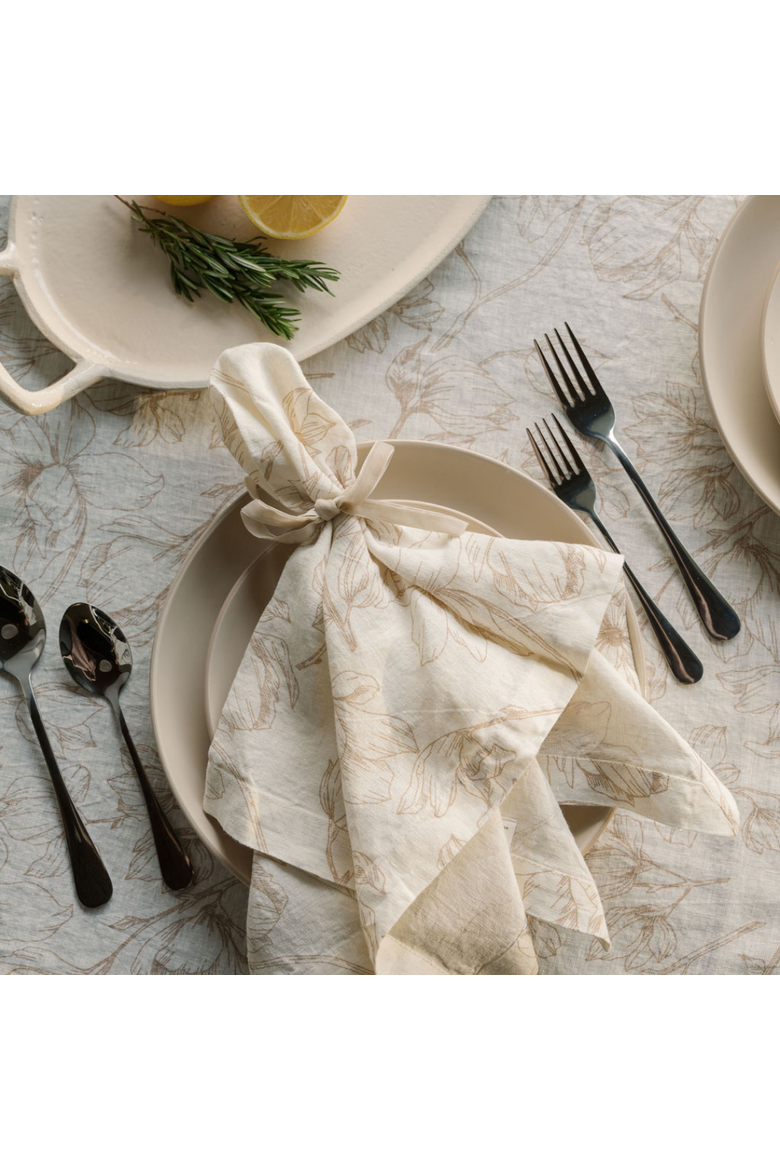 Blush Lilies Napkins, Alternate, color, Blush