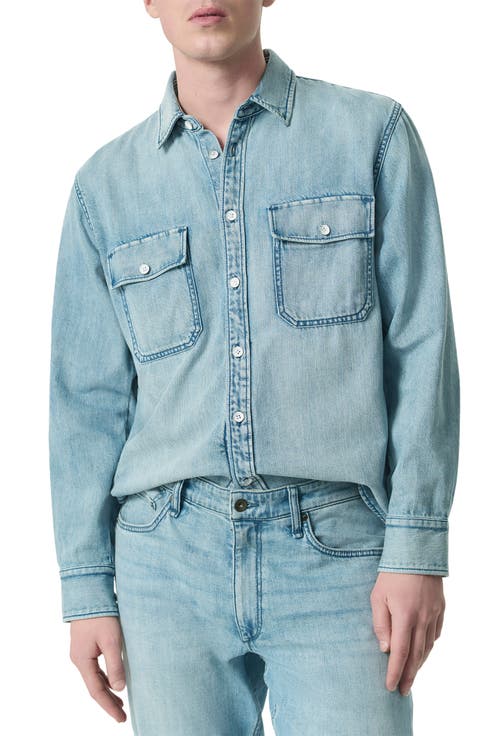 Denim Button-Up Shirt