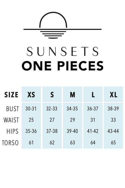 SUNSETS SUNSETS VERONICA ONE PIECE SWIMSUIT 