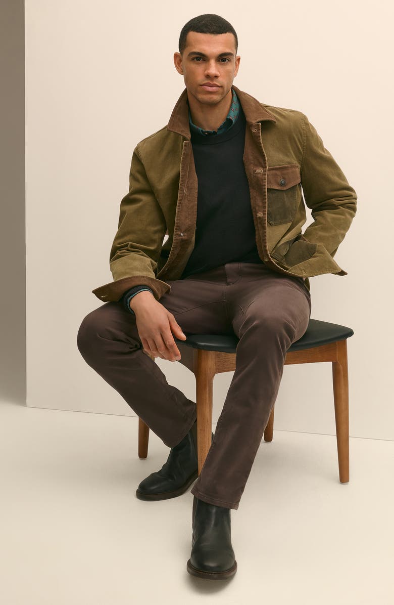 Brooks Brothers Cotton Stretch Corduroy Chore Coat, Alternate, color, 