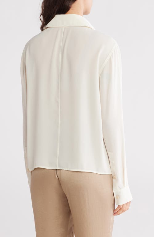THEORY THEORY DOUBLE BREASTED TRENCH BLOUSE