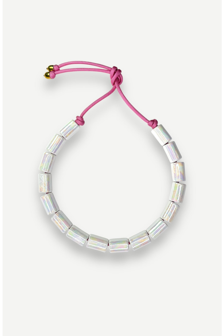 Bead Five Candy Necklace, Main, color, Opal