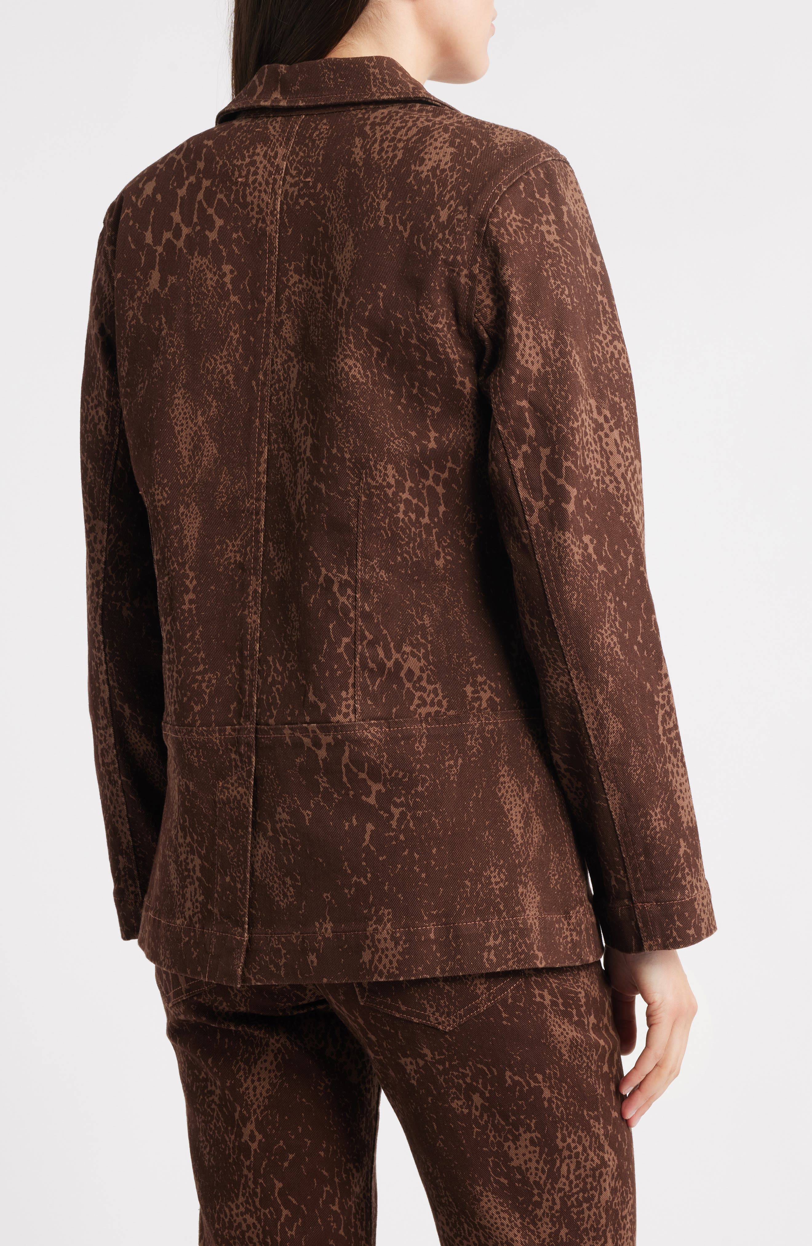 Flap Pocket Denim Blazer - image 2