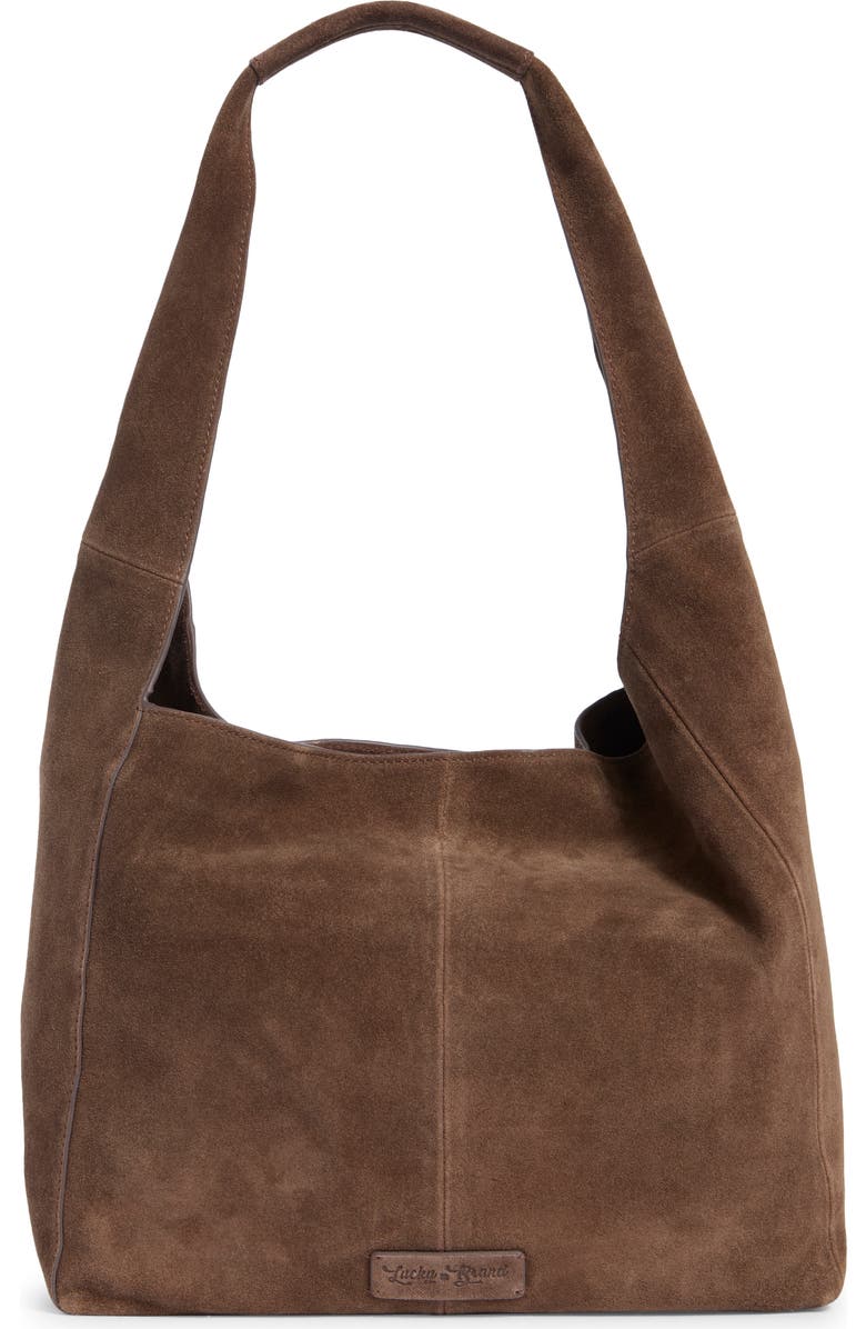 Lucky Brand Clem Leather Hobo Bag, Alternate, color, Dark Cappucino